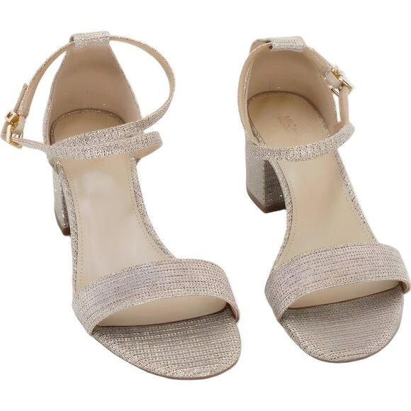 Michael Kors Serena Flex Pale Gold Dress Sandals Women's US 7M - Picture 1 of 6